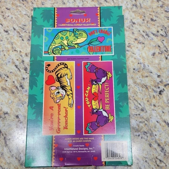 🌴3/$15🌴 Vintage Safari Kingdom Valentines Day Kit Class Room School - Picture 7 of 11